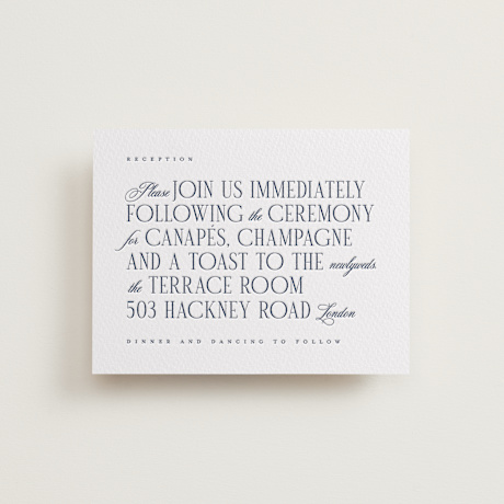 Letterpress Reception Cards