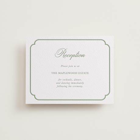 Letterpress Reception Cards