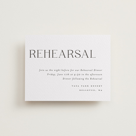 Letterpress Rehearsal Dinner Cards