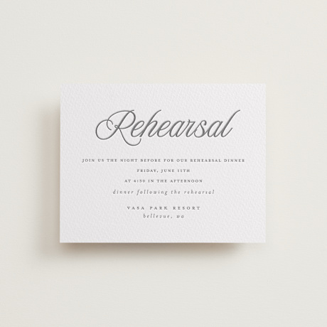 Letterpress Rehearsal Dinner Cards