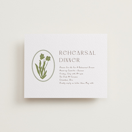 Letterpress Rehearsal Dinner Cards