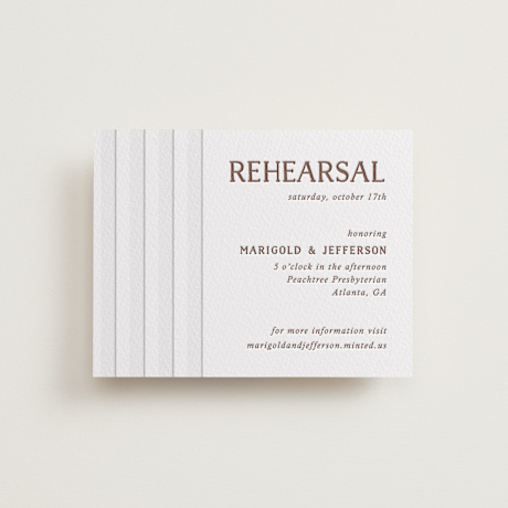 Letterpress Rehearsal Dinner Cards