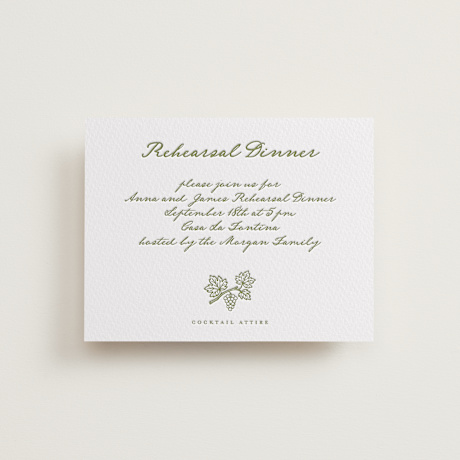 Letterpress Rehearsal Dinner Cards