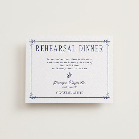 Letterpress Rehearsal Dinner Cards