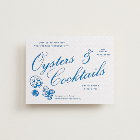 Letterpress Rehearsal Dinner Cards