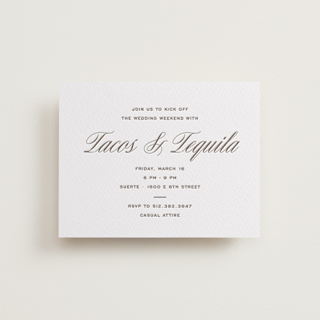 Letterpress Rehearsal Dinner Cards