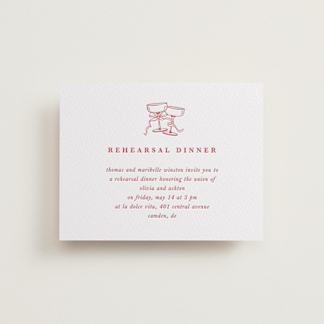 Letterpress Rehearsal Dinner Cards