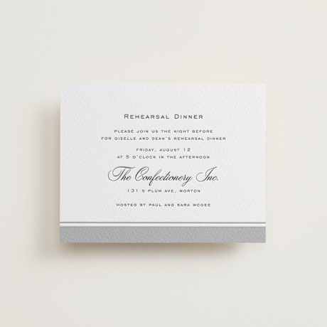 Letterpress Rehearsal Dinner Cards