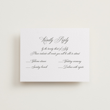 Letterpress Multi-Event RSVP Cards