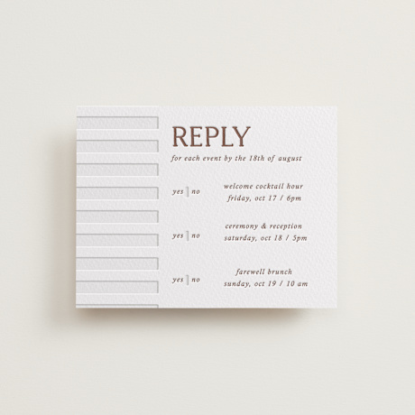 Letterpress Multi-Event RSVP Cards