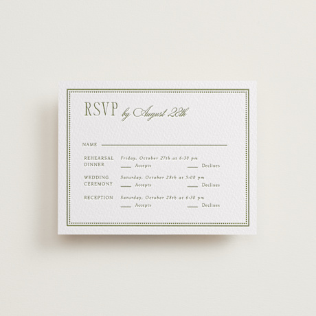 Letterpress Multi-Event RSVP Cards