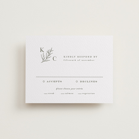 Letterpress RSVP Cards