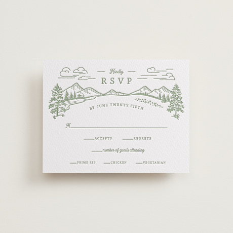 Letterpress RSVP Cards