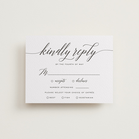 Letterpress RSVP Cards