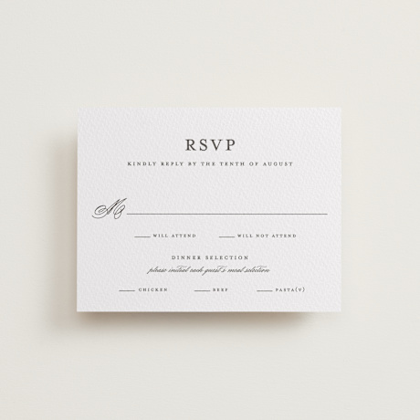 Letterpress RSVP Cards