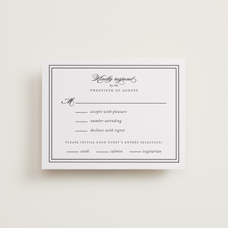 Letterpress RSVP Cards
