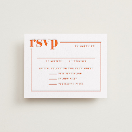 Letterpress RSVP Cards