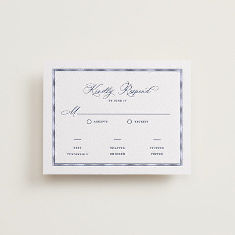 Letterpress RSVP Cards