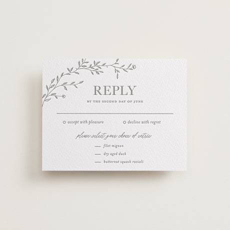 Letterpress RSVP Cards