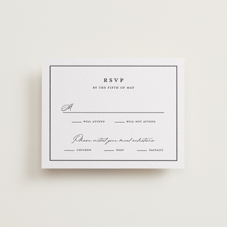 Letterpress RSVP Cards