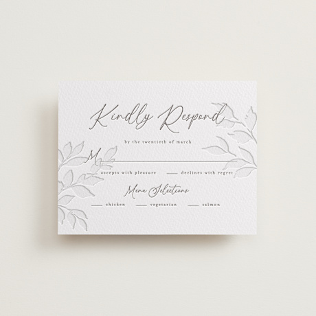 Letterpress RSVP Cards