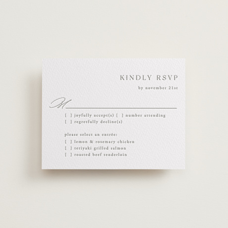 Letterpress RSVP Cards
