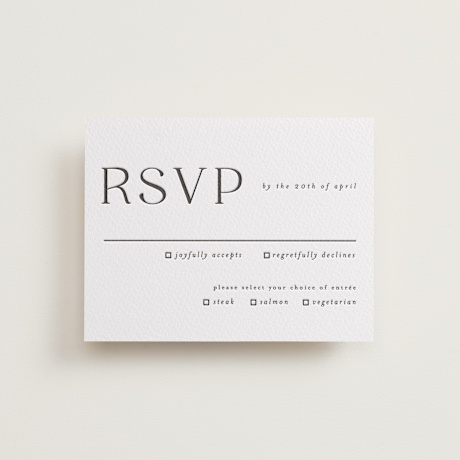 Letterpress RSVP Cards
