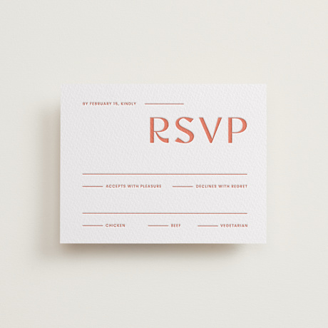 Letterpress RSVP Cards