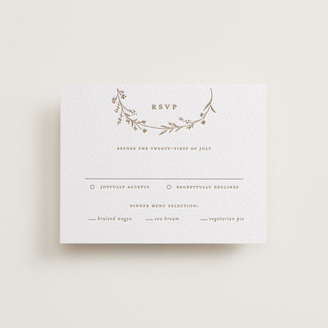 Letterpress RSVP Cards