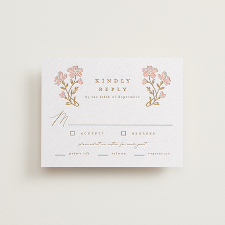 Letterpress RSVP Cards