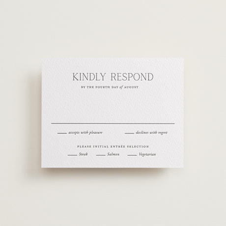 Letterpress RSVP Cards