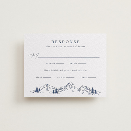 Letterpress RSVP Cards