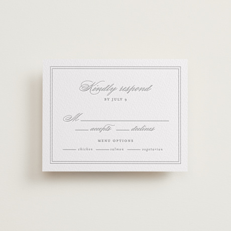 Letterpress RSVP Cards