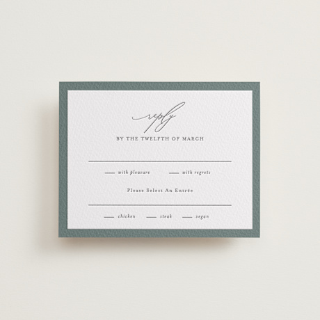 Letterpress RSVP Cards