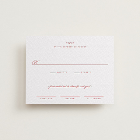 Letterpress RSVP Cards