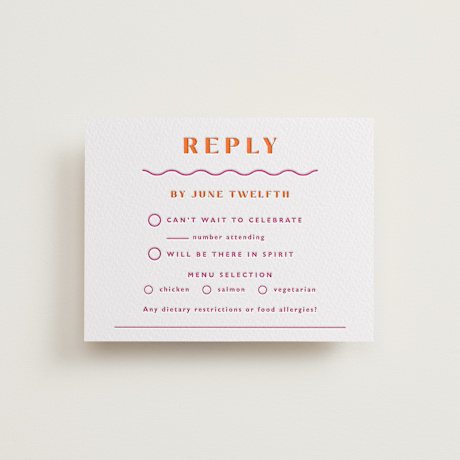 Letterpress RSVP Cards
