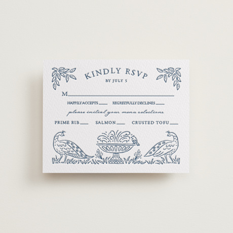 Letterpress RSVP Cards