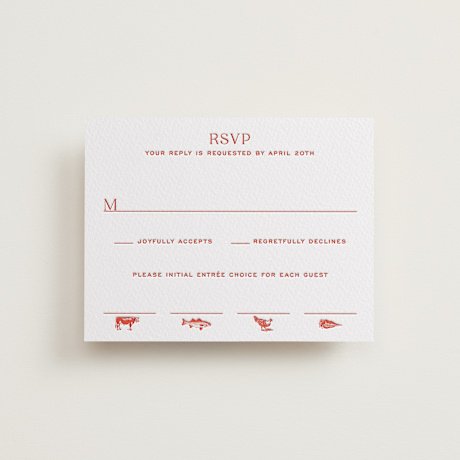 Letterpress RSVP Cards