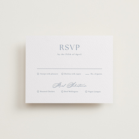 Letterpress RSVP Cards