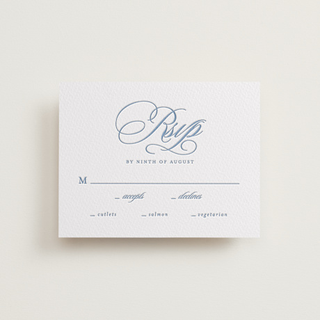 Letterpress RSVP Cards