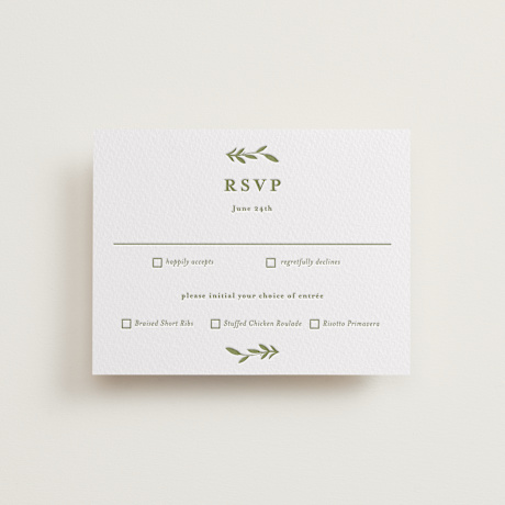 Letterpress RSVP Cards