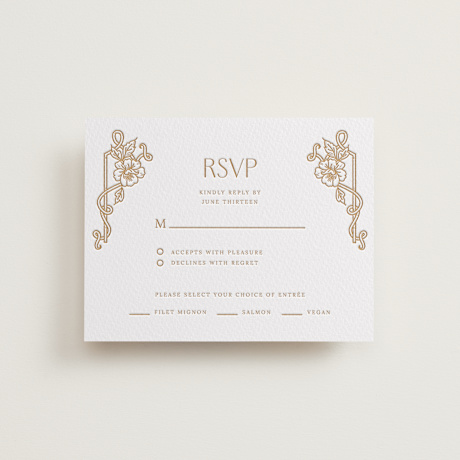 Letterpress RSVP Cards