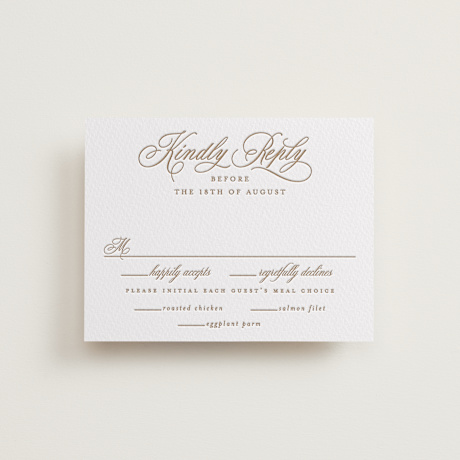 Letterpress RSVP Cards
