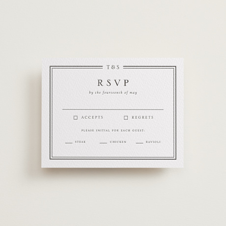 Letterpress RSVP Cards