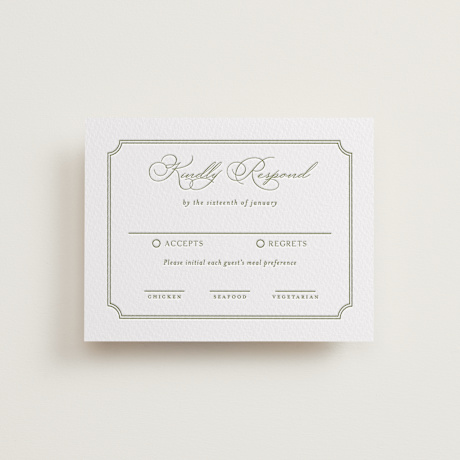 Letterpress RSVP Cards