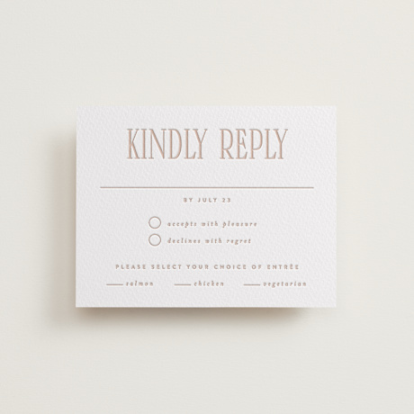Letterpress RSVP Cards