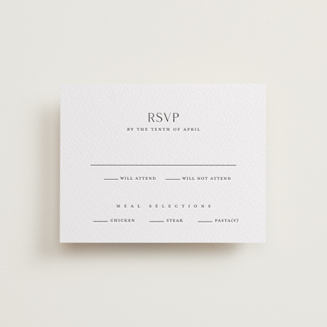 Letterpress RSVP Cards