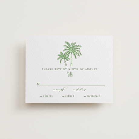 Letterpress RSVP Cards