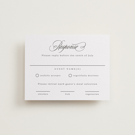 Letterpress RSVP Cards