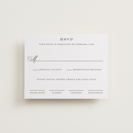 Letterpress RSVP Cards